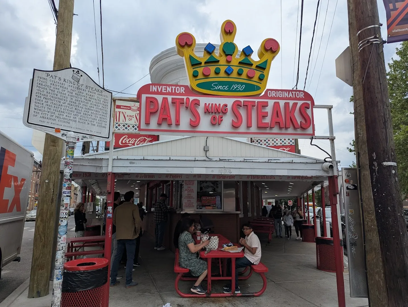 Cheesesteak at Pat's King of Steaks