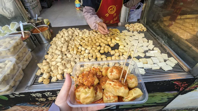 Kunming Market Stall (Roasted Eggplant Salad) photo 9