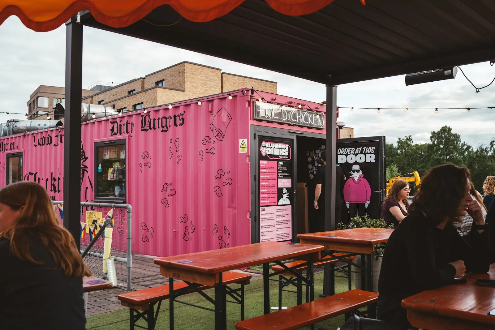Day Martins Burger at Clucking Oinks